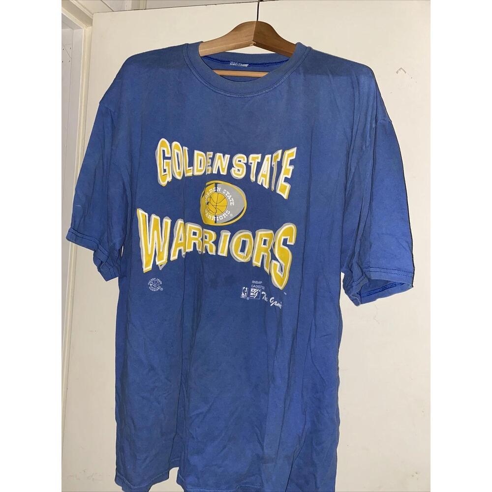 Vtg 90S The Game Golden State Warriors Basketball Graphic T Shirt Run Tmc